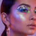 Glitchy Glam Asymmetrical Makeup Trend